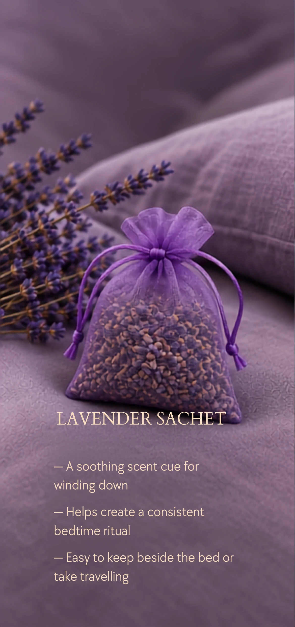 Lavender sachet and benefits